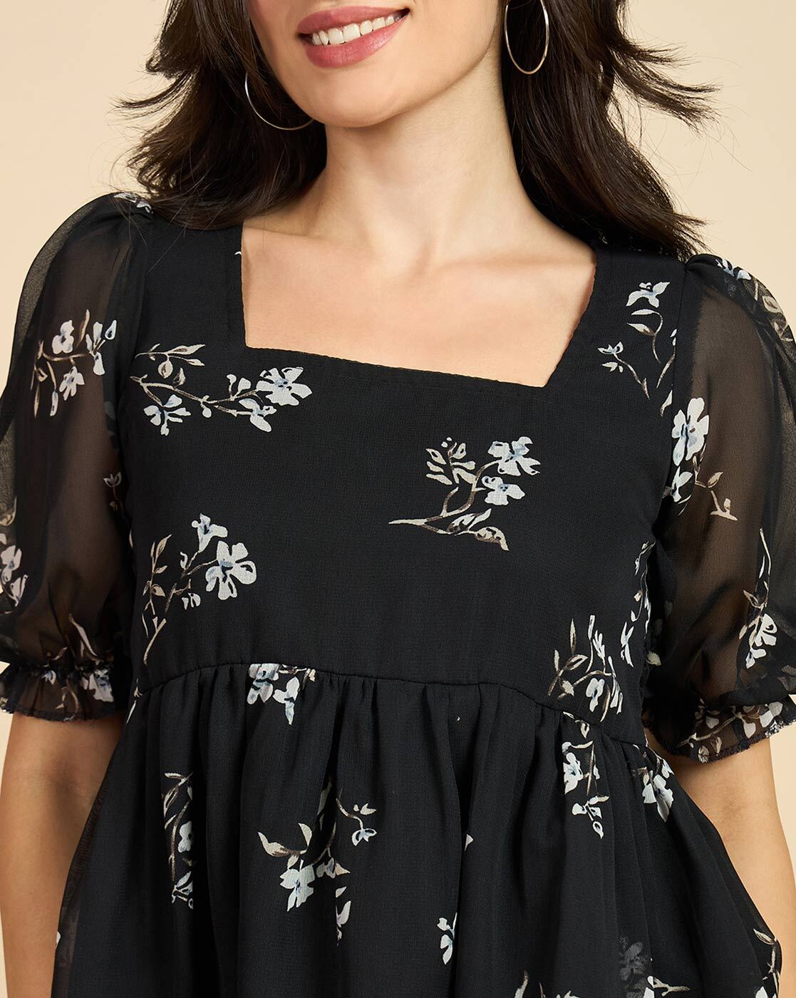 Women Regular Fit Floral Print Top - Image 2